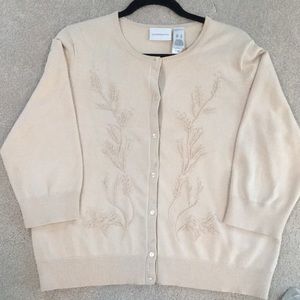 3/4 length sleeve cardigan.